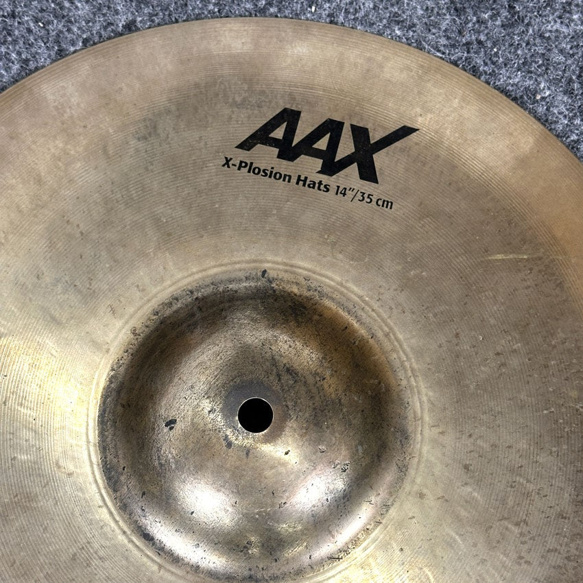 Used Sabian AAX Xplosion Hi Hat Cymbals 14" - Very Good - Drum Center Of Portsmouth