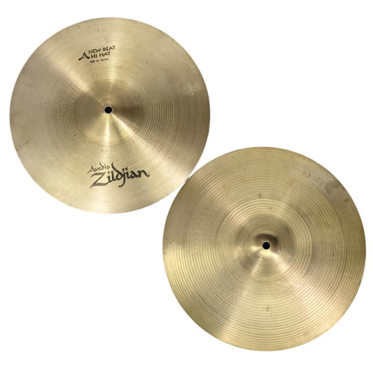 Used Zildjian A New Beat Hi Hat Cymbals 14" - Good - Drum Center Of Portsmouth