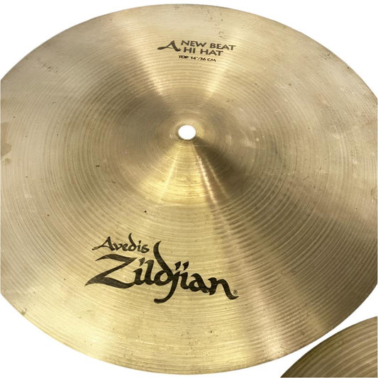 Used Zildjian A New Beat Hi Hat Cymbals 14" - Good - Drum Center Of Portsmouth