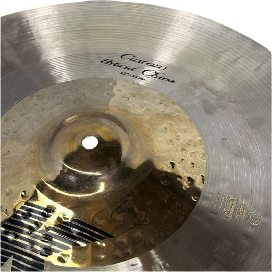 Used Zildjian K Custom Hybrid China Cymbal 17" - Very Good - Drum Center Of Portsmouth