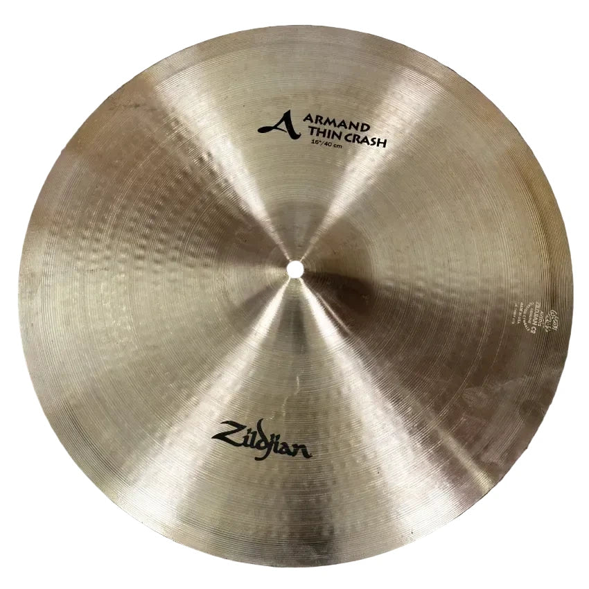 Used Zildjian A Armand Thin Crash Cymbal 16" - Good - Drum Center Of Portsmouth