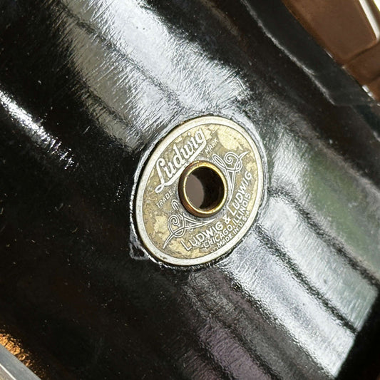 Used Vintage Ludwig & Ludwig Snare Drum 14x6.5 Black Lacquer - Very Good - Drum Center Of Portsmouth