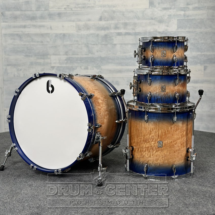 British Drum Company Founder's Reserve Birch 4pc Drum Set Peveril Shore - Drum Center Of Portsmouth