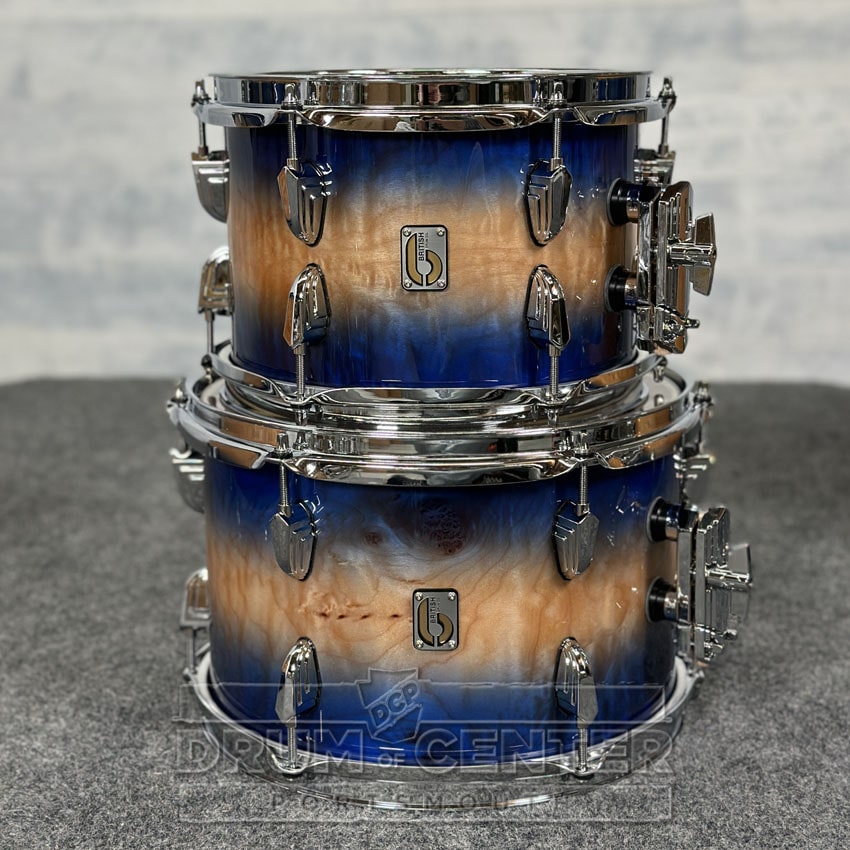 British Drum Company Founder's Reserve Birch 4pc Drum Set Peveril Shore - Drum Center Of Portsmouth