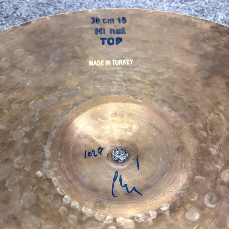 Used Bosphorus Black Pearl Hi Hat Cymbals 15" - Good - Drum Center Of Portsmouth