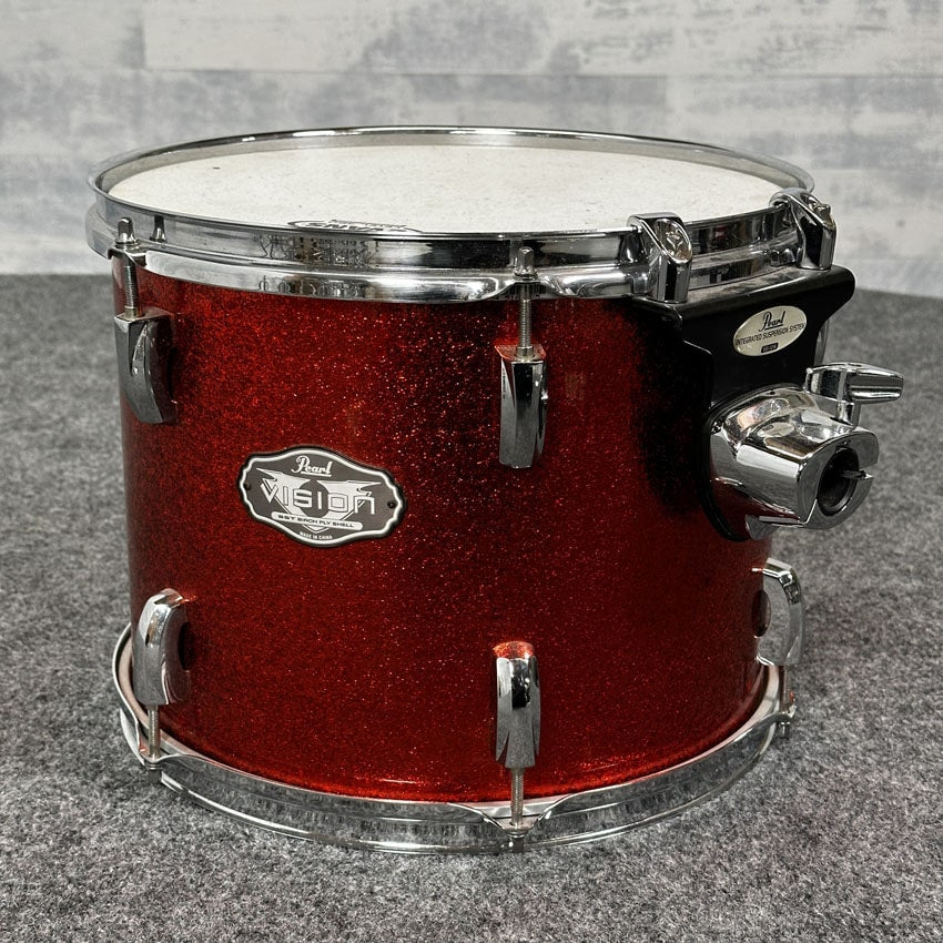 Used Pearl Vision Birch Tom 13x10 Orange Sparkle - Drum Center Of Portsmouth