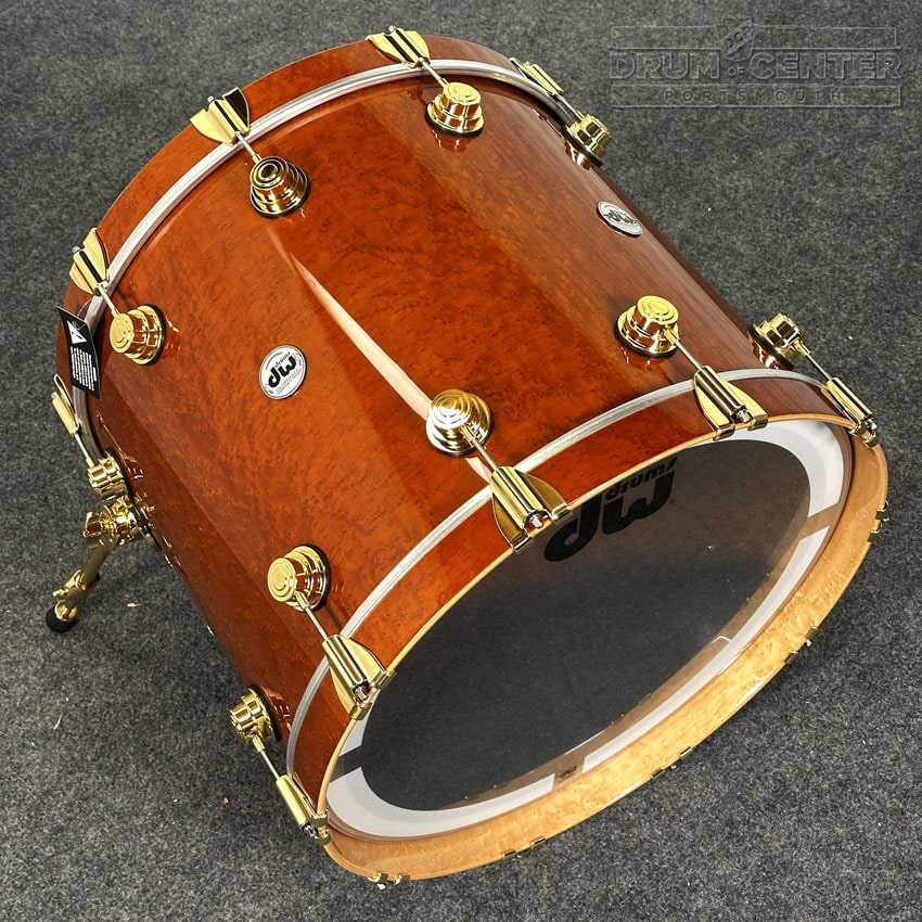DW Collectors PurpleCore Cherry 6pc Drum Set Brown Birdseye Maple w/Gold Hw - Drum Center Of Portsmouth