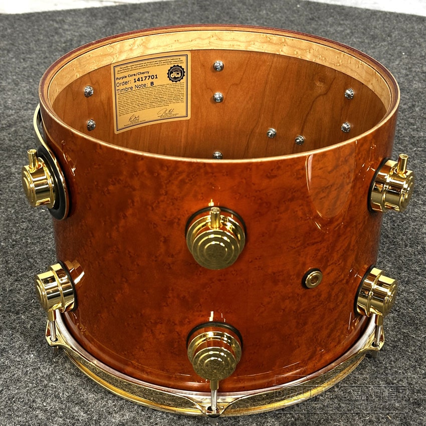 DW Collectors PurpleCore Cherry 6pc Drum Set Brown Birdseye Maple w/Gold Hw - Drum Center Of Portsmouth