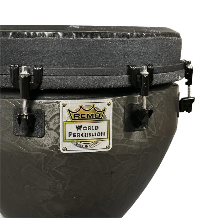 Used Remo Mondo Djembe Drum 14x25 Black - Good - Drum Center Of Portsmouth