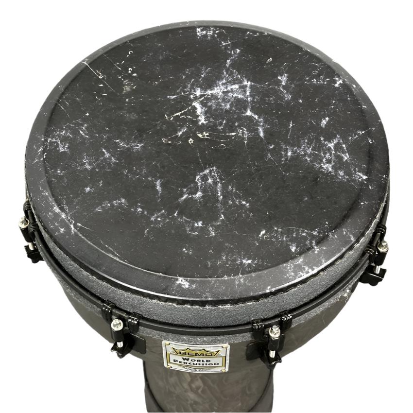 Used Remo Mondo Djembe Drum 14x25 Black - Good - Drum Center Of Portsmouth
