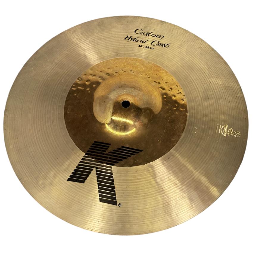 Used Zildjian K Custom Hybrid Crash Cymbal 15" - Very Good - Drum Center Of Portsmouth