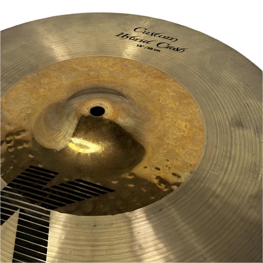 Used Zildjian K Custom Hybrid Crash Cymbal 15" - Very Good - Drum Center Of Portsmouth