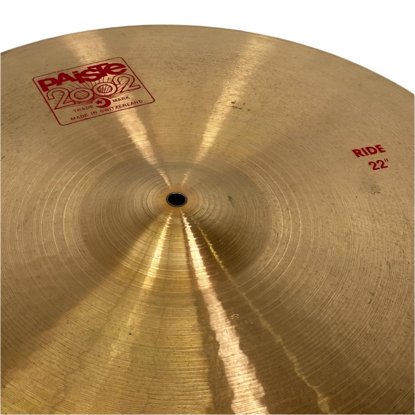 Used Paiste 2002 Ride Cymbal 22" - Very Good - Drum Center Of Portsmouth