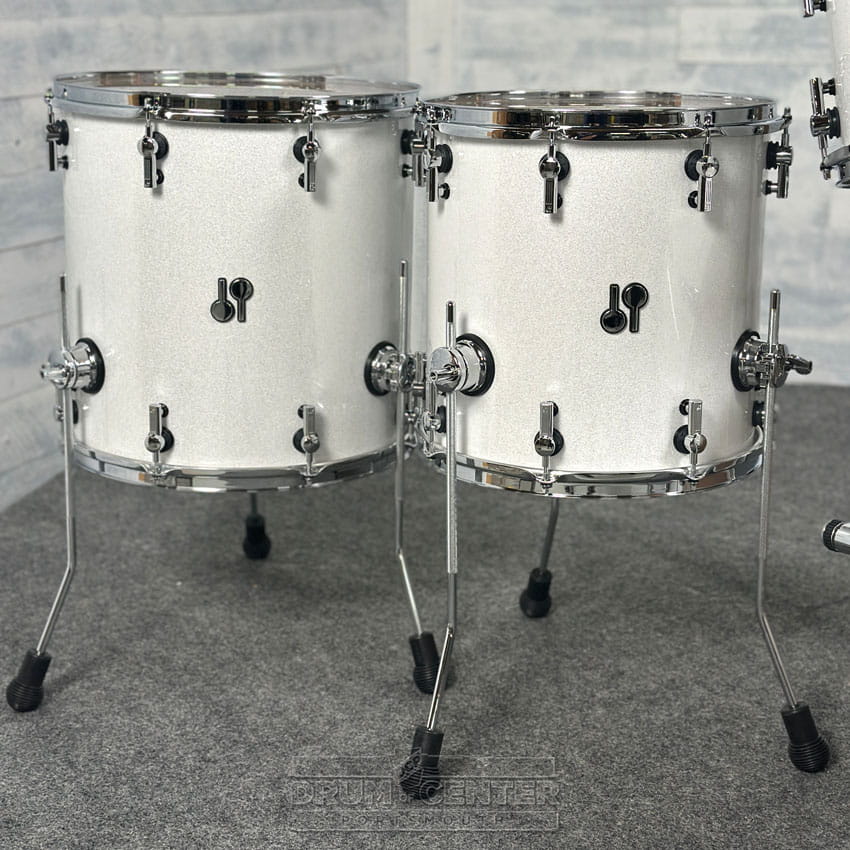 Sonor SQ2 Beech 5pc Drum Set White Sparkle Gloss - Drum Center Of Portsmouth
