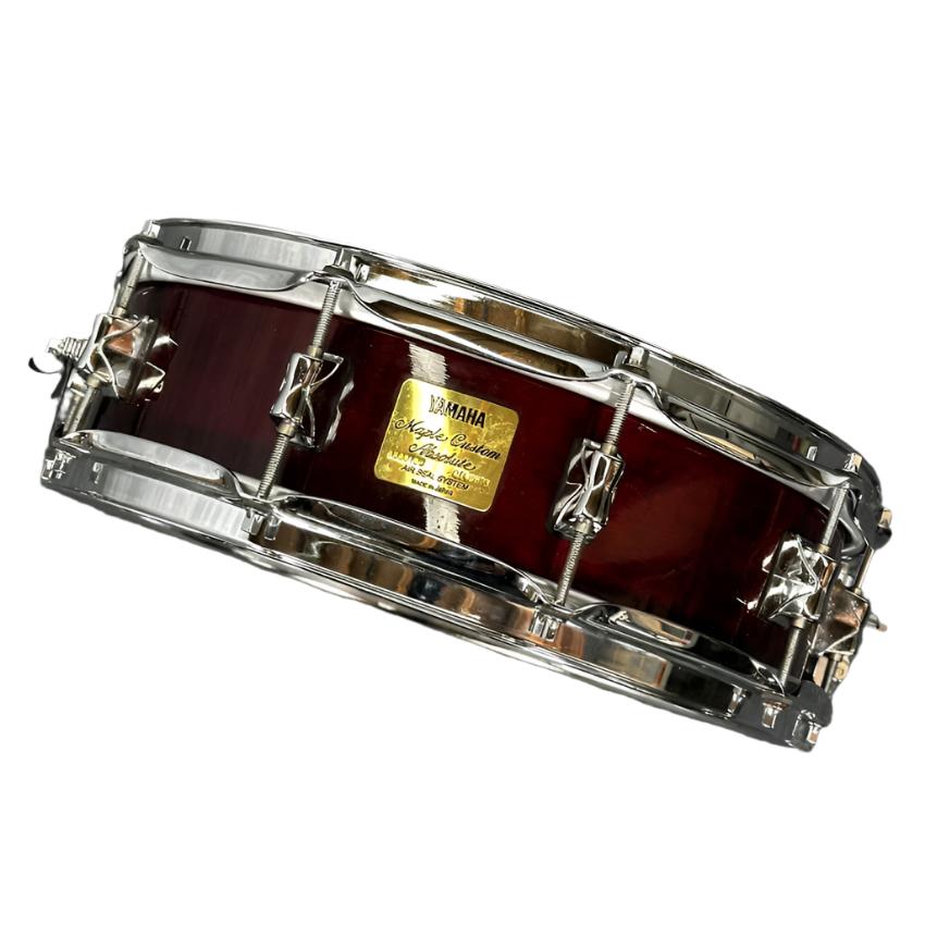 Used Yamaha Maple Custom Absolute Snare Drum 14x4 Red Autumn Gloss - Drum Center Of Portsmouth