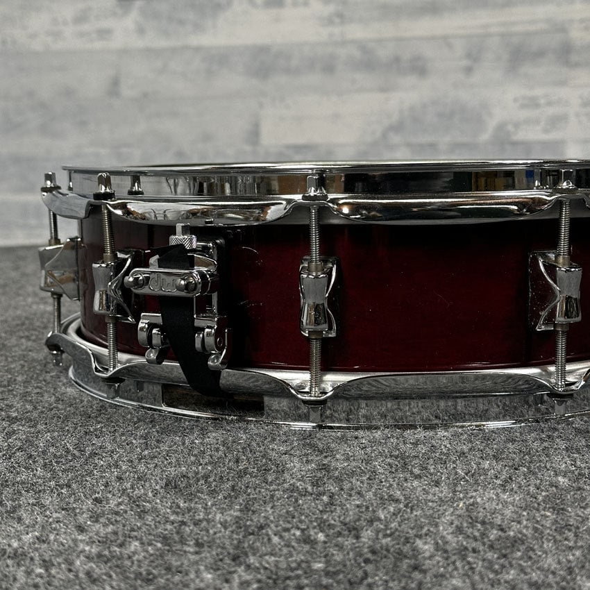 Used Yamaha Maple Custom Absolute Snare Drum 14x4 Red Autumn Gloss - Drum Center Of Portsmouth