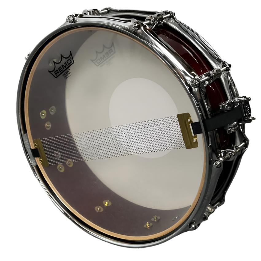 Used Yamaha Maple Custom Absolute Snare Drum 14x4 Red Autumn Gloss - Drum Center Of Portsmouth
