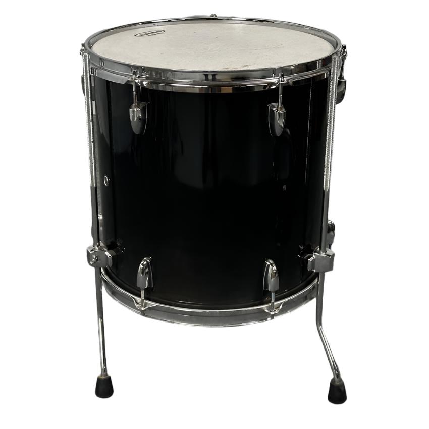 Used Yamaha Stage Custom Advantage Floor Tom 14x13 Black Lacquer - Good - Drum Center Of Portsmouth