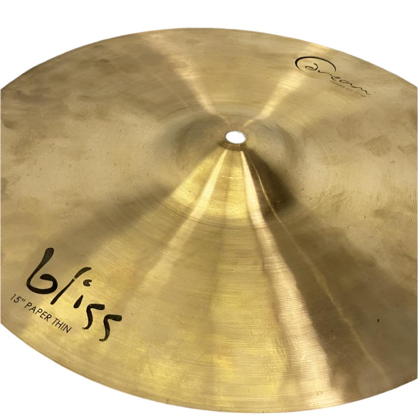 Used Dream Bliss Paper Thin Crash Cymbal 15" 734 grams - Drum Center Of Portsmouth