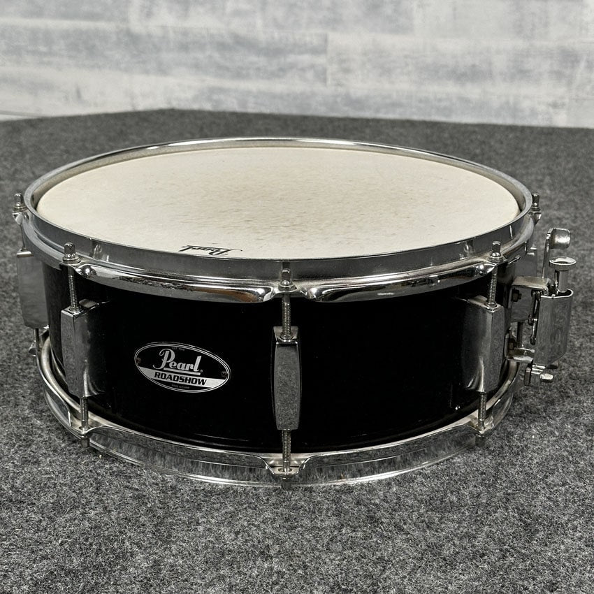 Used Pearl Roadshow Snare Drum 14x5.5 Black - Good - Drum Center Of Portsmouth