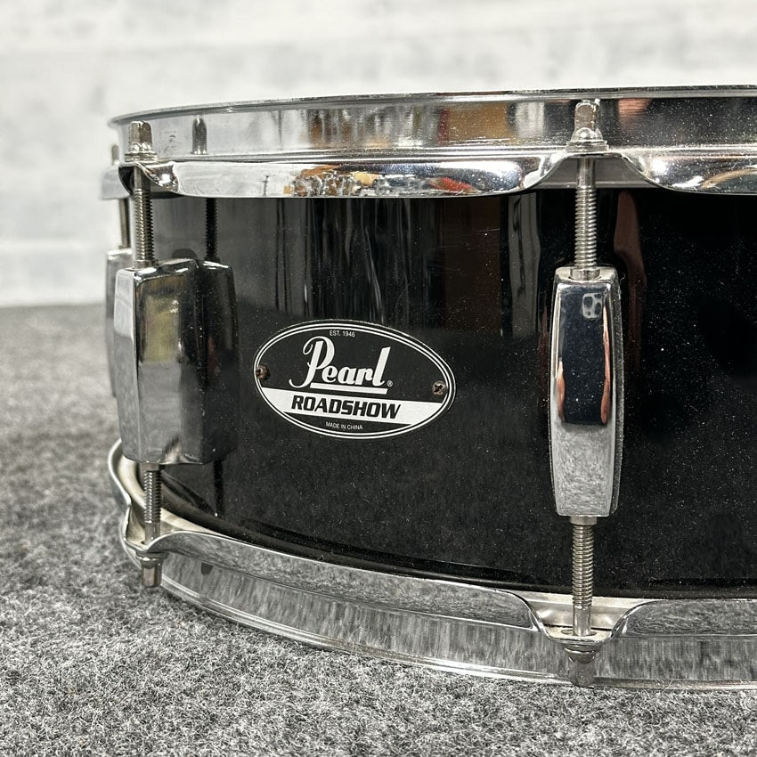 Used Pearl Roadshow Snare Drum 14x5.5 Black - Good - Drum Center Of Portsmouth