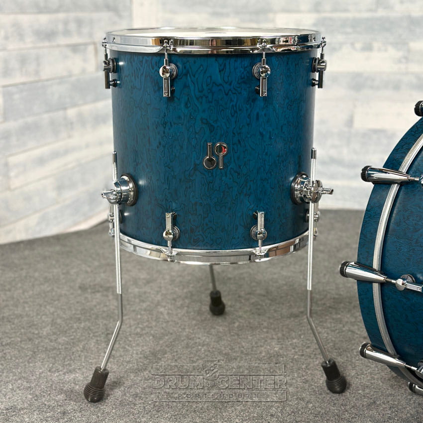 Sonor SQ2 Beech 3pc Drum Set Birdseye Azure Semi Gloss - Drum Center Of Portsmouth