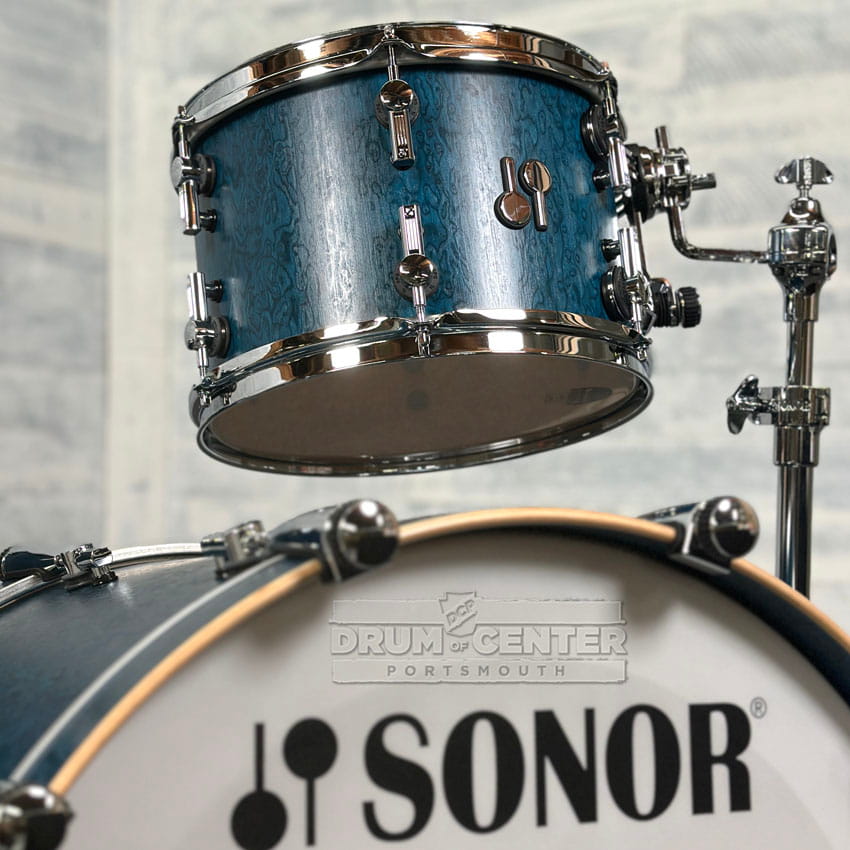 Sonor SQ2 Beech 3pc Drum Set Birdseye Azure Semi Gloss - Drum Center Of Portsmouth
