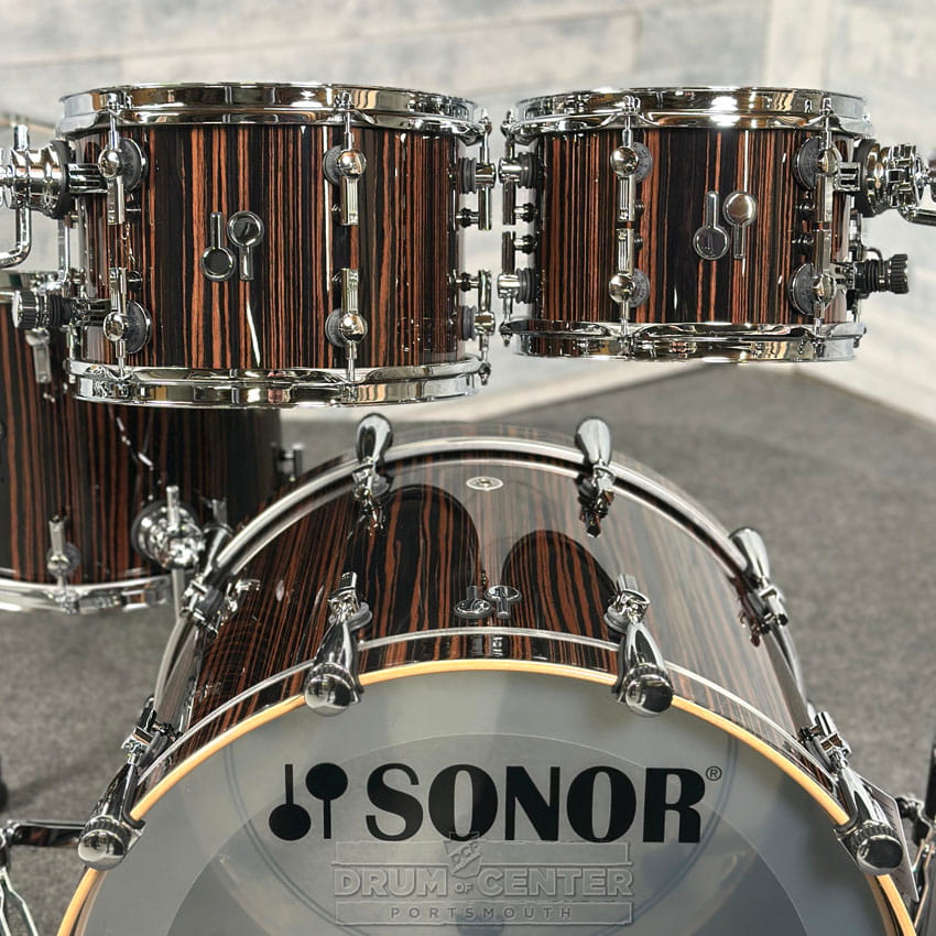 Sonor SQ2 Beech 5pc Drum Set Ebony Gloss - Drum Center Of Portsmouth