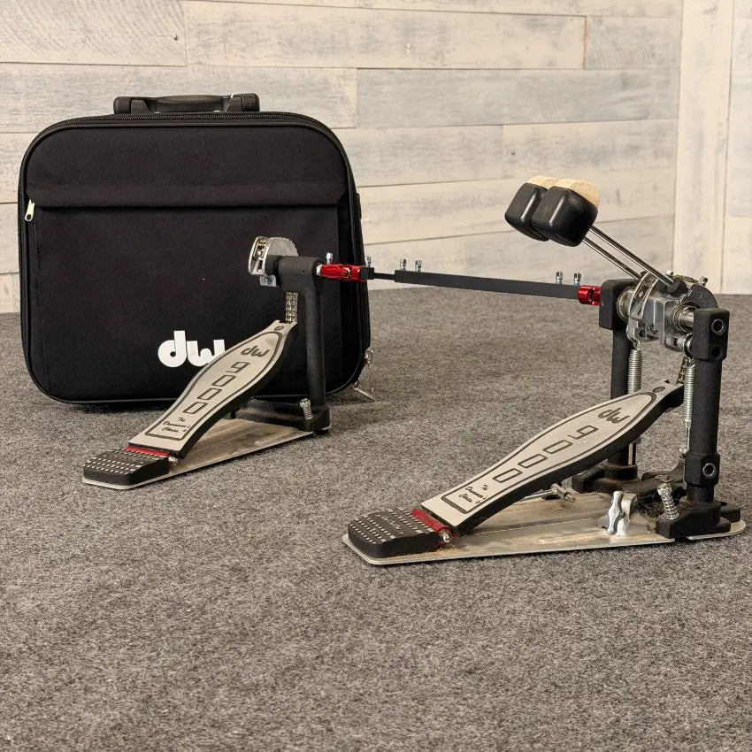 Used DW 9000 Double Bass Pedal w/Case - Good - Drum Center Of Portsmouth