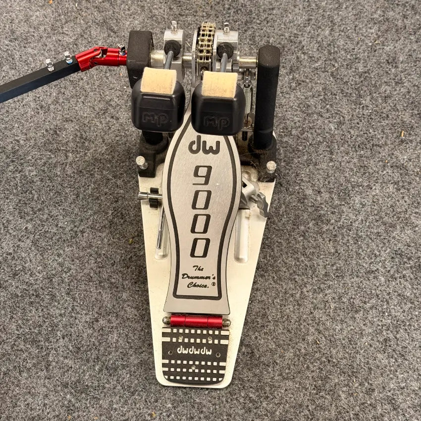 Used DW 9000 Double Bass Pedal w/Case - Good - Drum Center Of Portsmouth