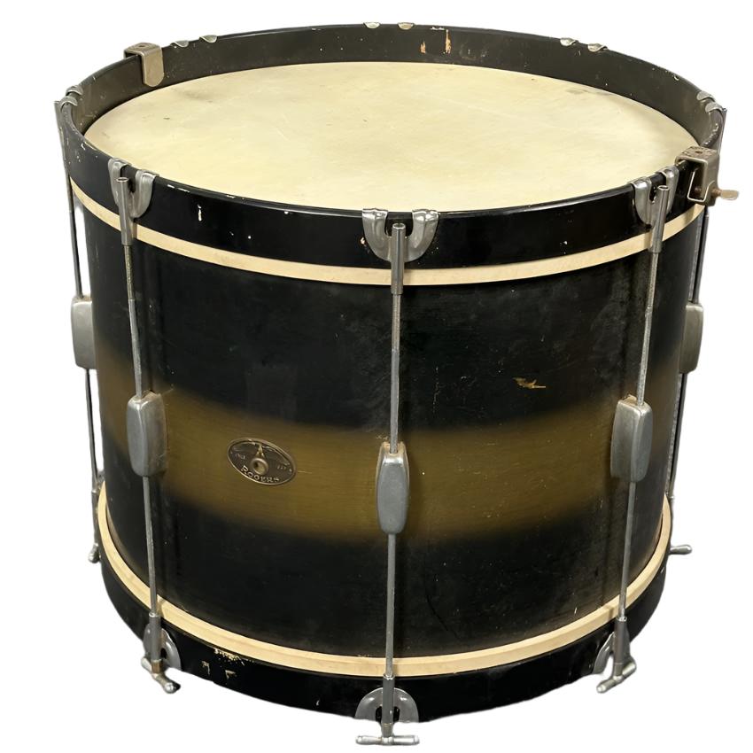 Used Vintage '50s Rogers Mercury 2pc Drum Set Black/Gold Duco - Good - Drum Center Of Portsmouth