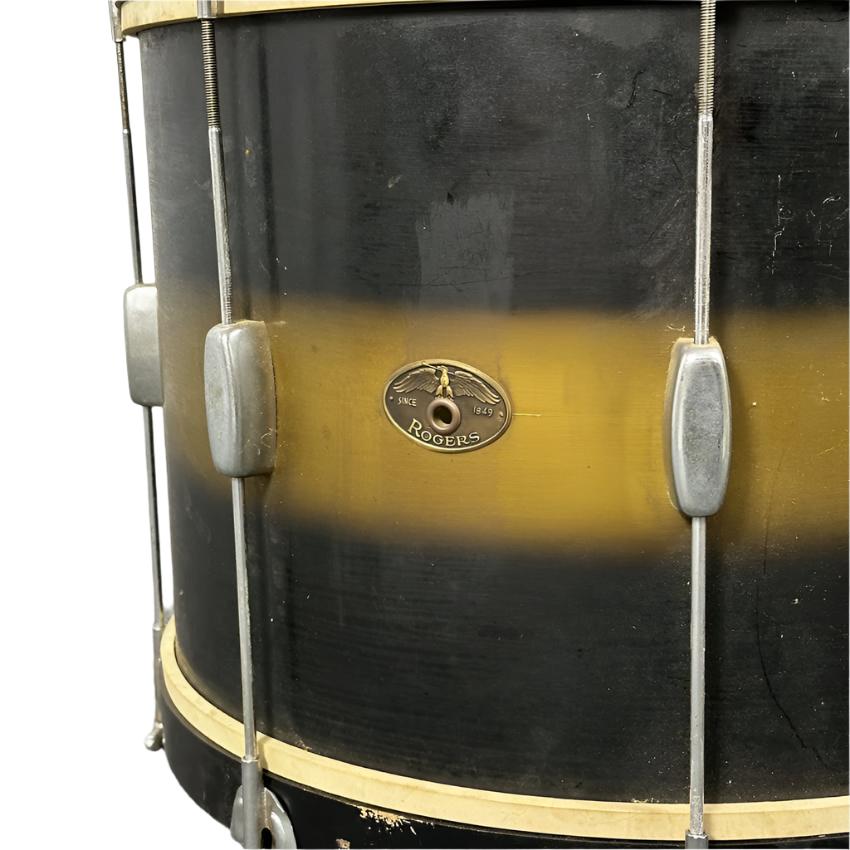 Used Vintage '50s Rogers Mercury 2pc Drum Set Black/Gold Duco - Good - Drum Center Of Portsmouth