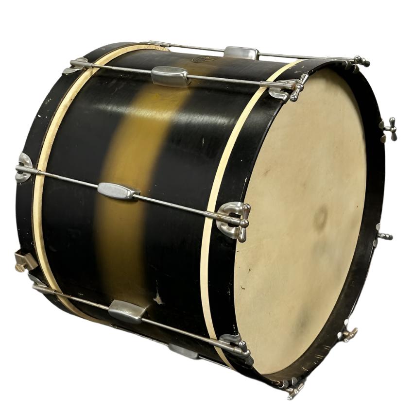 Used Vintage '50s Rogers Mercury 2pc Drum Set Black/Gold Duco - Good - Drum Center Of Portsmouth