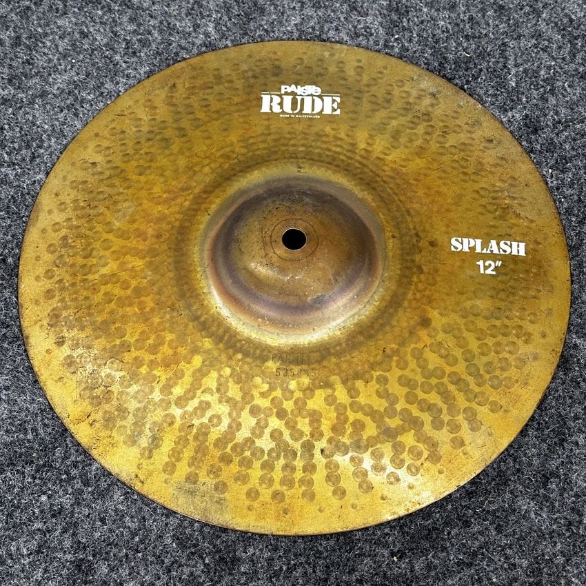 Used Paiste Rude Splash Cymbal 12" - Very Good - Drum Center Of Portsmouth