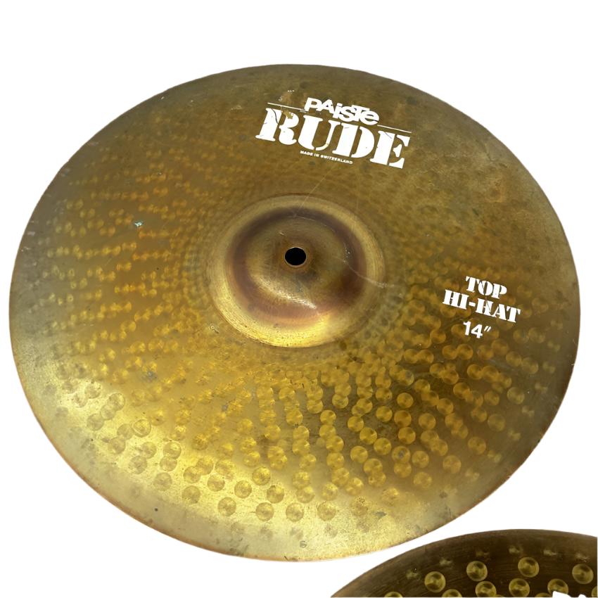 Used Paiste Rude Hi Hat Cymbals 14" - Very Good - Drum Center Of Portsmouth