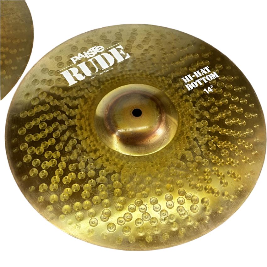 Used Paiste Rude Hi Hat Cymbals 14" - Very Good - Drum Center Of Portsmouth