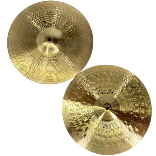 Used Paiste Signature Power Hi Hat Cymbals 14" - Very Good - Drum Center Of Portsmouth
