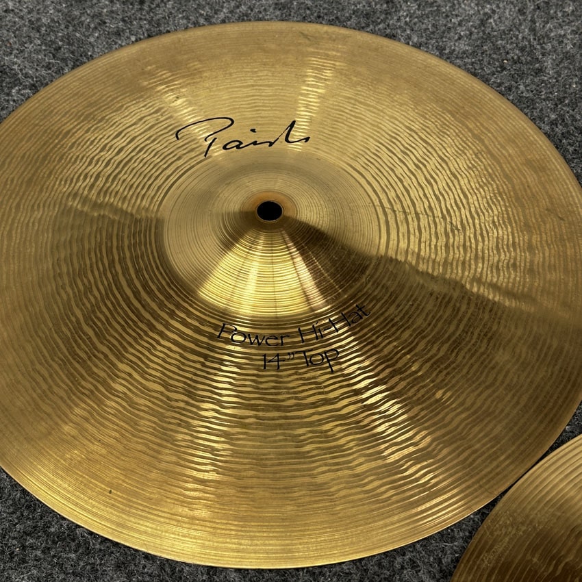 Used Paiste Signature Power Hi Hat Cymbals 14" - Very Good - Drum Center Of Portsmouth