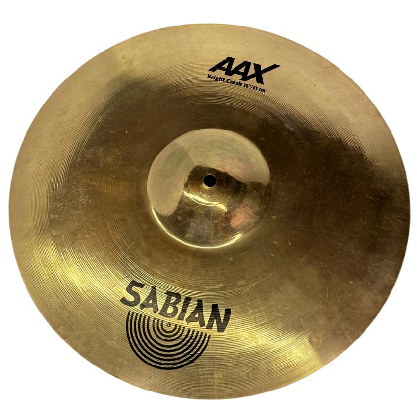 Used Sabian AAX Bright Crash Cymbal 16" - Very Good - Drum Center Of Portsmouth