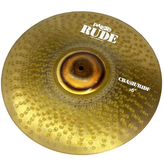 Used Paiste Rude Crash/Ride Cymbal 16" - Very Good - Drum Center Of Portsmouth