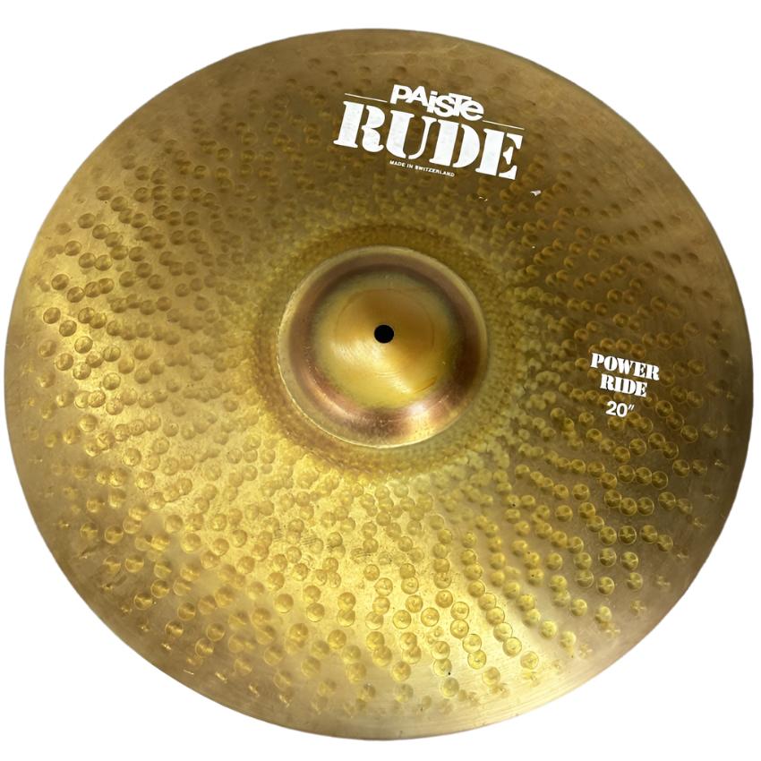 Used Paiste Rude Power Ride Cymbal 20" - Very Good - Drum Center Of Portsmouth
