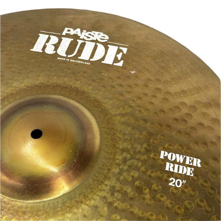 Used Paiste Rude Power Ride Cymbal 20" - Very Good - Drum Center Of Portsmouth