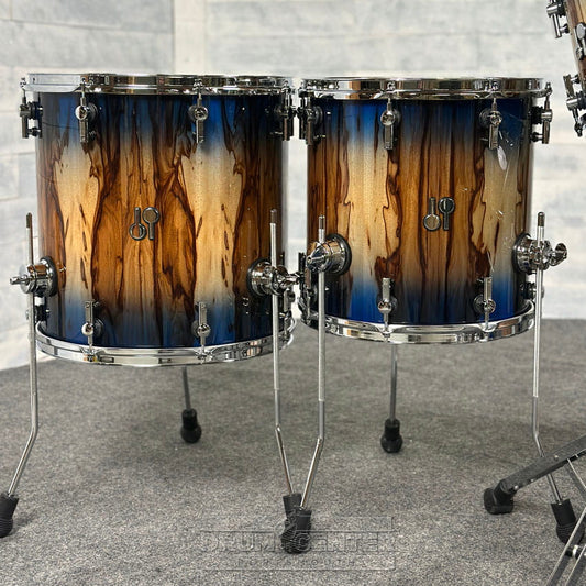Sonor SQ2 Beech 5pc Drum Set Candy Blue Burst Over African Marble 1058327-2 - Drum Center Of Portsmouth