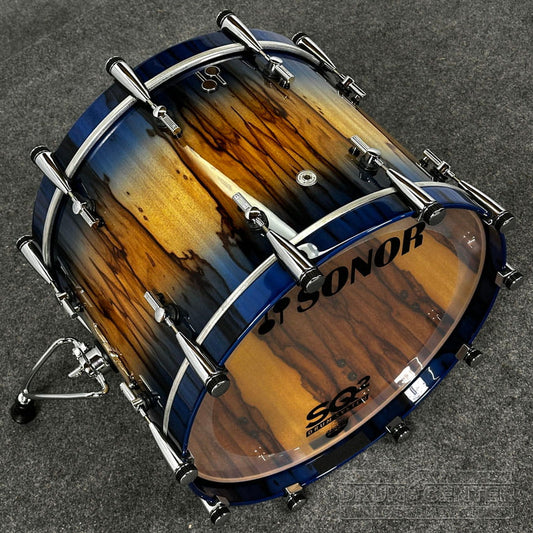 Sonor SQ2 Beech 5pc Drum Set Candy Blue Burst Over African Marble 1058327-2 - Drum Center Of Portsmouth