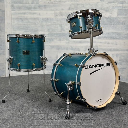 Canopus RFM 3pc Jazz Drum Set Teal Oil - Drum Center Of Portsmouth
