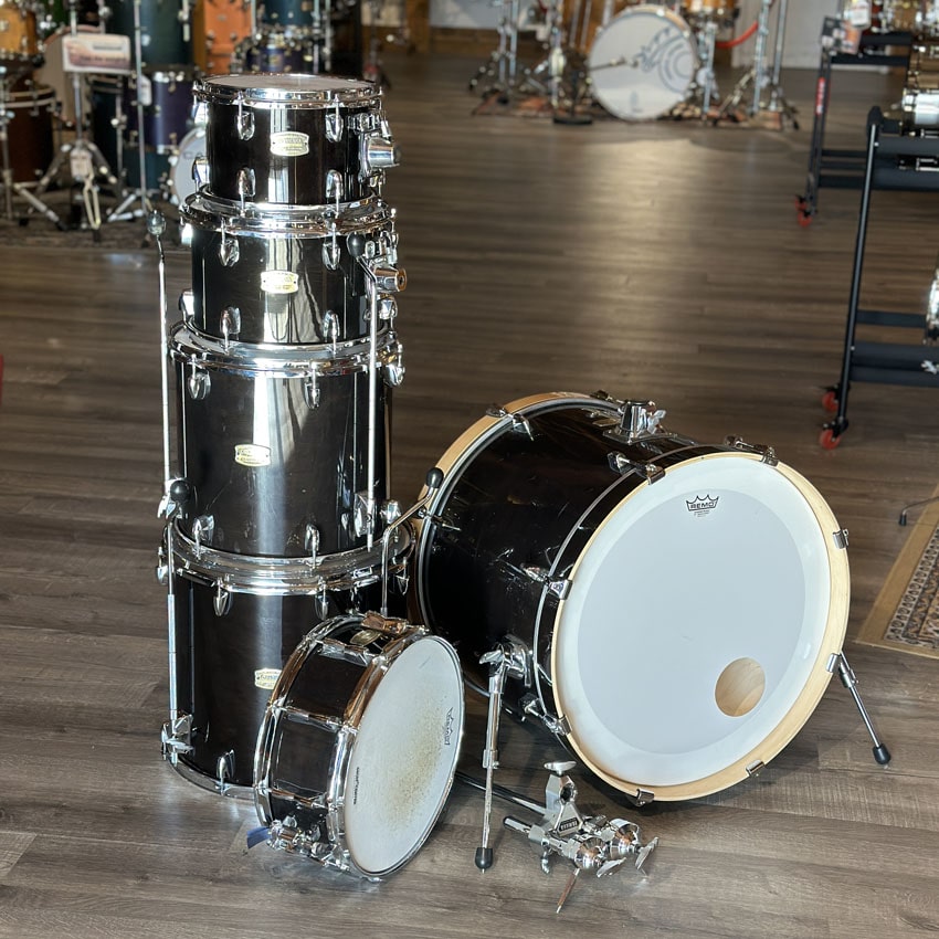 Used Yamaha Stage Custom 6pc Drum Set Black - Good - Drum Center Of Portsmouth