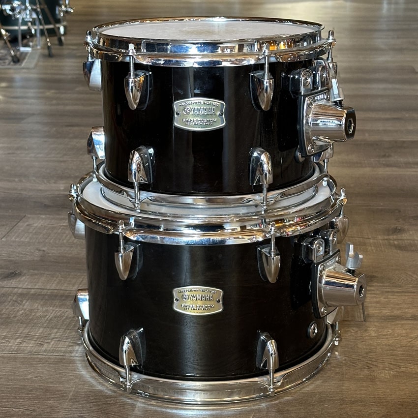 Used Yamaha Stage Custom 6pc Drum Set Black - Good - Drum Center Of Portsmouth