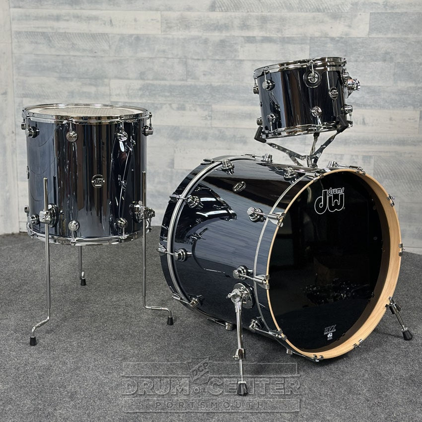 DW Performance 3pc Drum Set Chrome Shadow - Drum Center Of Portsmouth