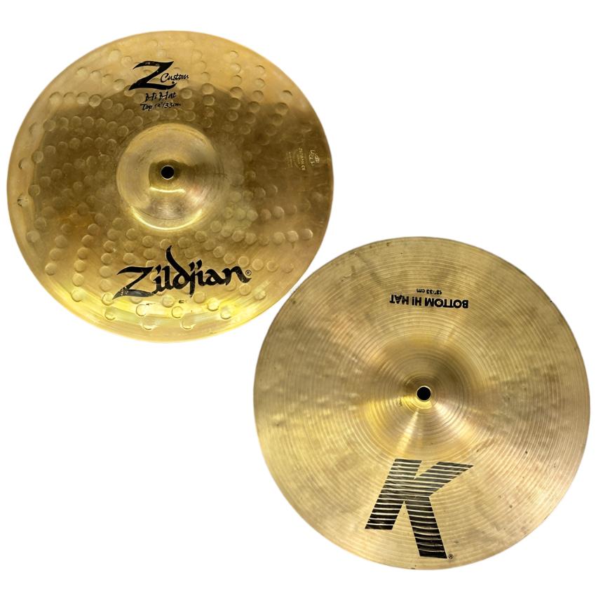 Used Zildjian K/Z Hi Hat Cymbals 13" - Good - Drum Center Of Portsmouth