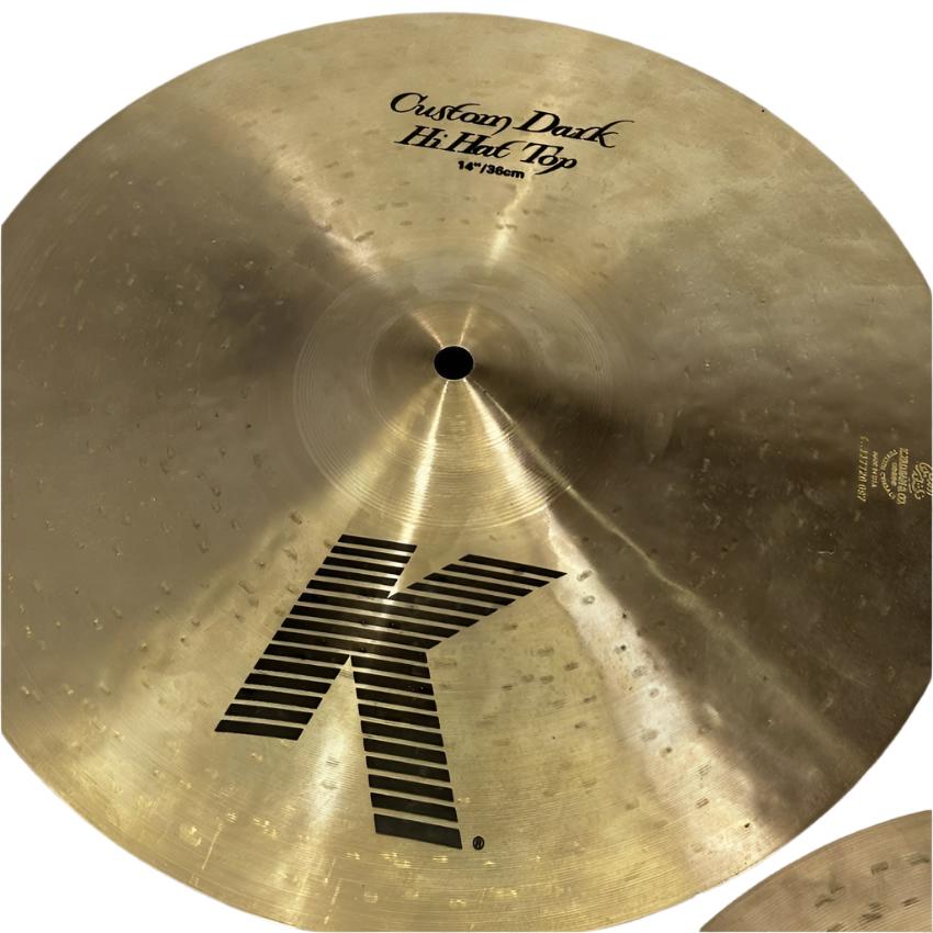 Used Zildjian K Custom Dark Hi Hat Cymbals 14" - Very Good - Drum Center Of Portsmouth